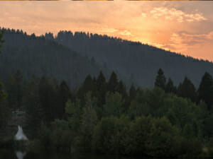 Feathered Pipe Ranch Sunset